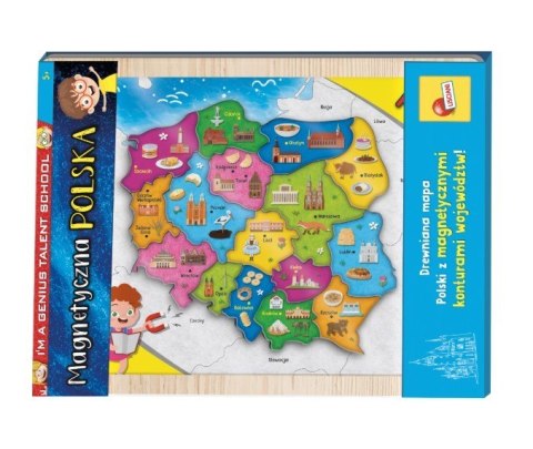 I'M A Genius Magnetyczna mapa Polski Lisciani