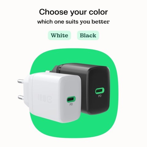 Ładowarka sieciowa USB 30W 1x USB-C BIAŁA Green Cell