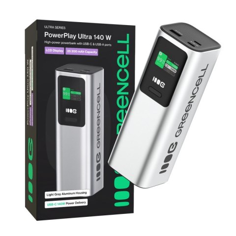 Powerbank 25200mAh 140W PD Green Cell