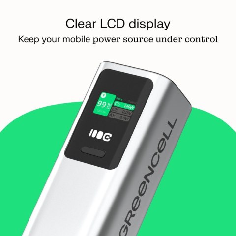 Powerbank 25200mAh 140W PD Green Cell