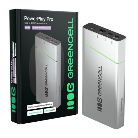 Powerbank 65W PowerPlay 20800mAh PD PL Green Cell