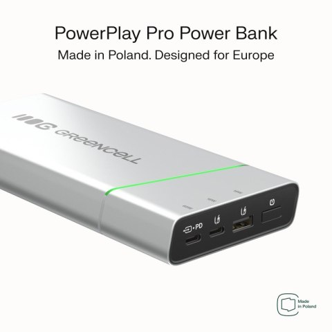 Powerbank 65W PowerPlay 20800mAh PD PL Green Cell