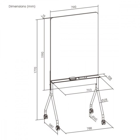 Tablica suchościeralna ER-305 Ergo Office