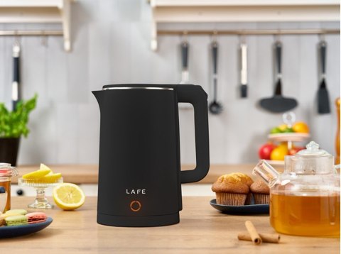 Czajnik elektryczny z podwójną ścianką Double Wall Czarny Lafe
