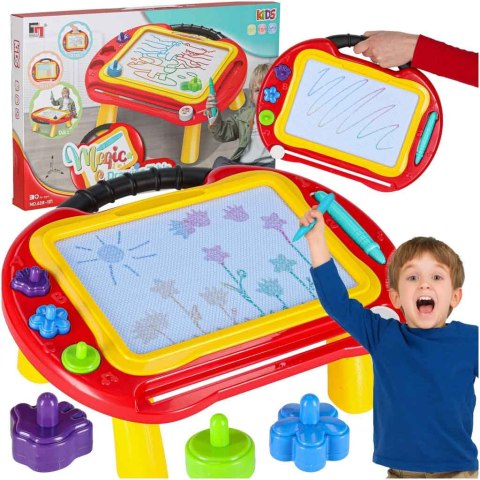 Tablica magnetyczna edukacyjna znikopis stolik do rysowania stempelki Kik Sp. z o. o. Sp. k.