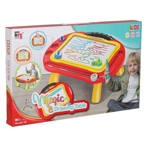 Tablica magnetyczna edukacyjna znikopis stolik do rysowania stempelki Kik Sp. z o. o. Sp. k.