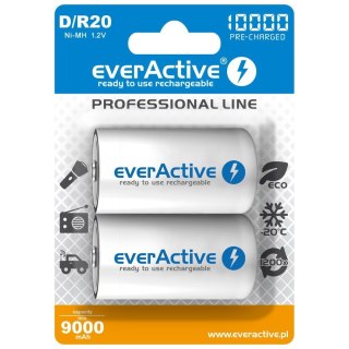 Akumulatorki R20/D NI-MH 10000 mAh 2 szt. ready to use EverActive