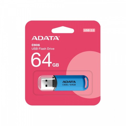 Pendrive C906 64GB USB2.0 niebieski Adata
