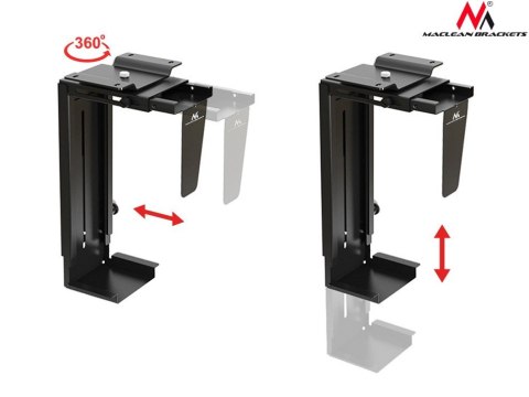 Uchwyt do komputera MC-713 B czarny Maclean