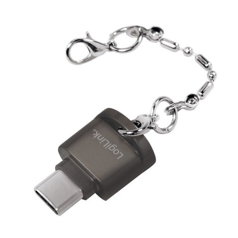 Czytnik kart microSD, USB-C, typu brelok LogiLink