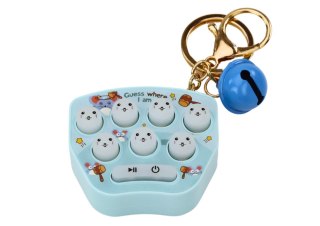 Gra Elektroniczna Kieszonkowa Brelok Pop It Zręcznościowa Niebieska LEAN TOYS