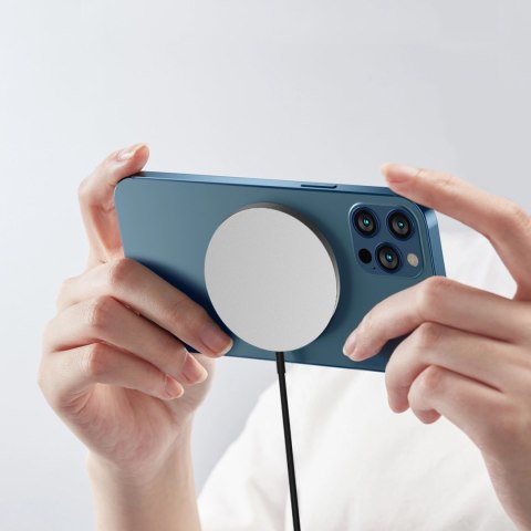 Ładowarka indukcyjna magnetyczna do telefonu MagSafe 15W czarna DUDAO