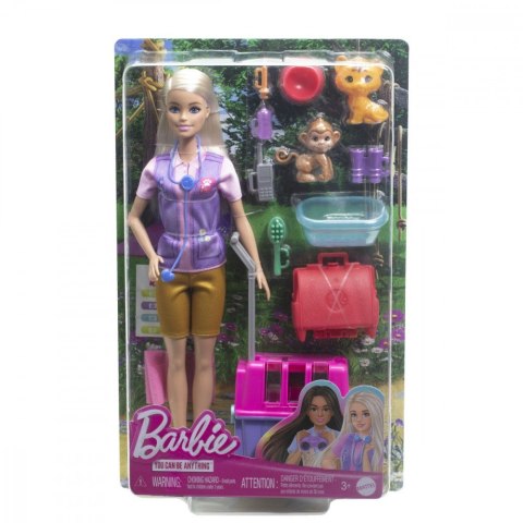 Lalka Barbie Ratowniczka zwierząt Kariera Mattel