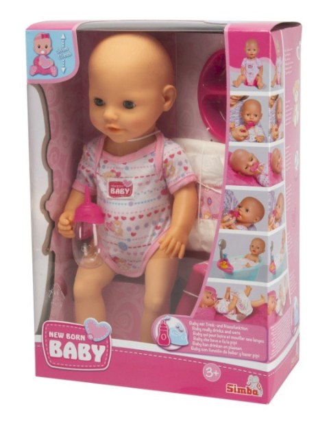 New Baby Born Bobas z akcesoriami, gumowa Simba