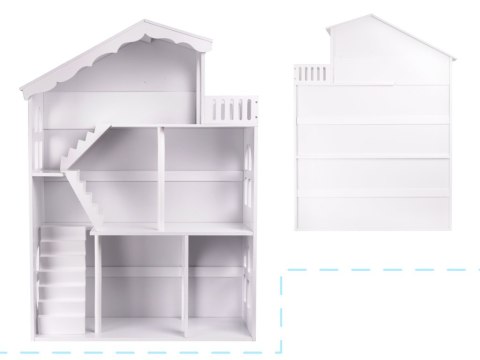 Regał na książki dla dzieci półka domek na zabawki 2w1 LULILO CALLA 116cm XXL Kik Sp. z o. o. Sp. k.