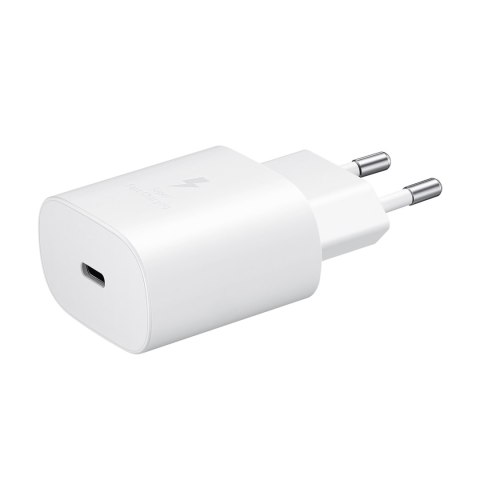 Szybka ładowarka sieciowa Samsung USB-C 25W - biała SAMSUNG