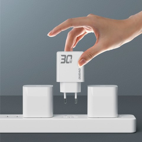 Ładowarka sieciowa GaN A30EUL 30W USB-A USB-C - biała DUDAO