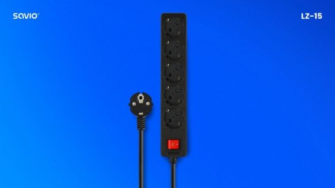 Listwa zasilająca 5 gniazd 5m LZ-15 Savio