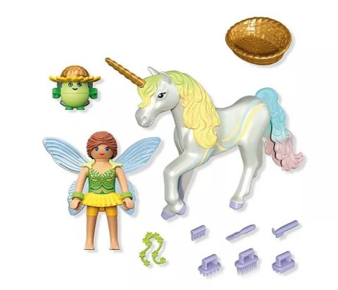 Zestaw z figurkami Princess Magic 71840 Jednorożec do kolekcjonowania Rainbow Flower z wróżką Playmobil