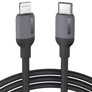 Kabel do szybkiego ładowania iPhone USB-C - Lightning PD 20W 1m czarny UGREEN