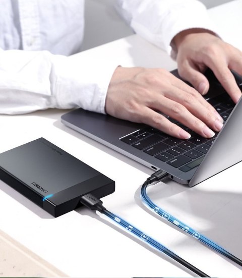 Kabel przewod USB-C - micro USB-B SuperSpeed 3.0 1m czarny UGREEN