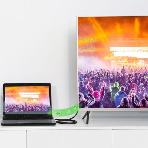 Kabel przewód przejściówka HDMI - micro HDMI 2.0v 4K 60Hz 30AWG 1.5m czarny UGREEN