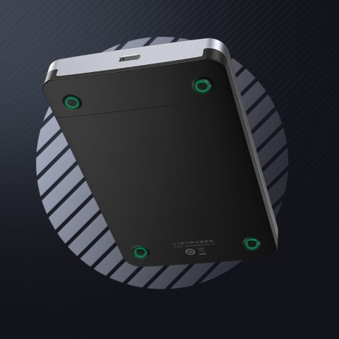 Kieszeń na dysk twardy 2.5'' SATA 3.0 6Gbps + kabel USB-C 0.5m - srebrny UGREEN