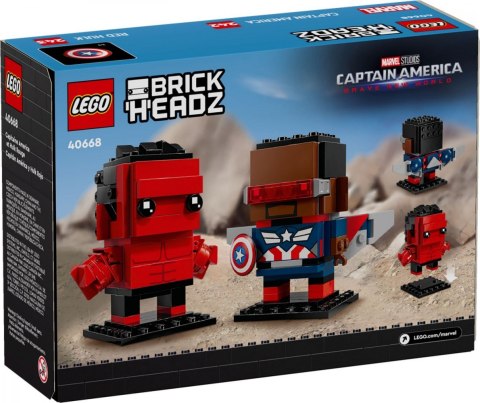 Klocki BrickHeadz 40668 Kapitan Ameryka i Czerwony Hulk LEGO