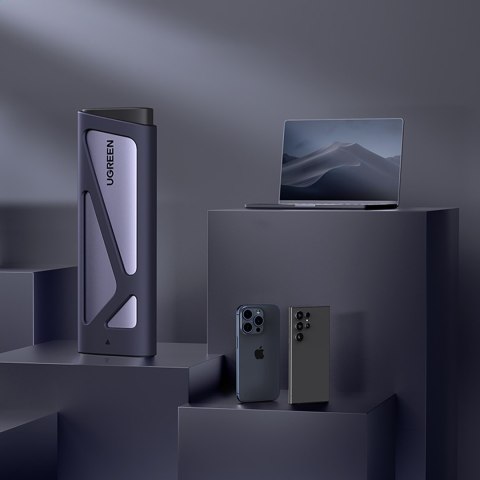 Obudowa na dysk M.2 NVMe/SATA SSD - srebrna UGREEN