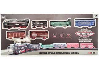 Pociąg Vintage z torem 19 elementów Artyk