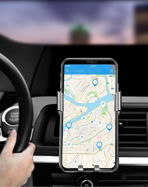 Samochodowy uchwyt grawitacyjny na nawiew kratkę wentylacyjną szary UGREEN