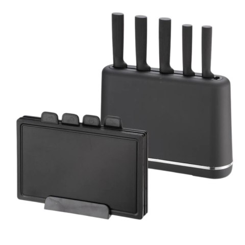 Zestaw noży + desek na podstawce MR-1412-BLACK Feel-Maestro