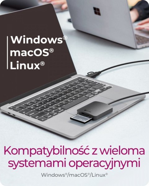 Czytnik Kart CF,TF,SD,microSD, Type-C+A, IB-CR302-CU3 IcyBox