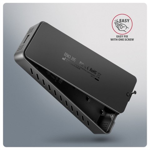 EEM2-20G Obudowa zewnętrzna aluminiowa USB-C 3.2 Gen 2 M.2 NVMe SSD 20Gbps AXAGON