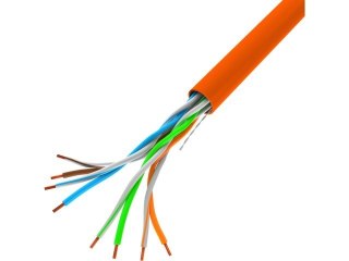 Kabel LAN UTP 100Mb/s 305m drut cca pomarańczowy Lanberg