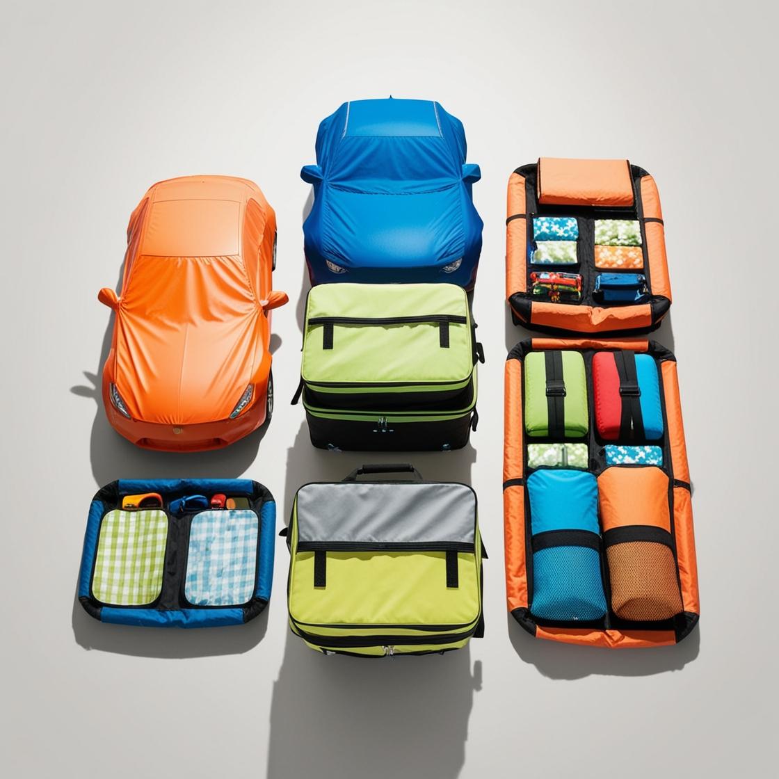 Osłony, organizery i stoliki podróżne